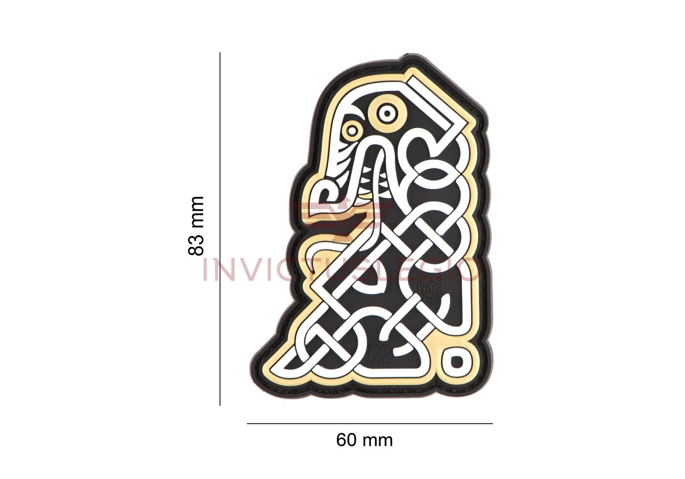 JTG NORTHMAN TRIBAL DRAGON SHIP HEAD RUBBER PATCH - INVICTUSLEGIO