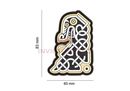JTG NORTHMAN TRIBAL DRAGON SHIP HEAD RUBBER PATCH - INVICTUSLEGIO