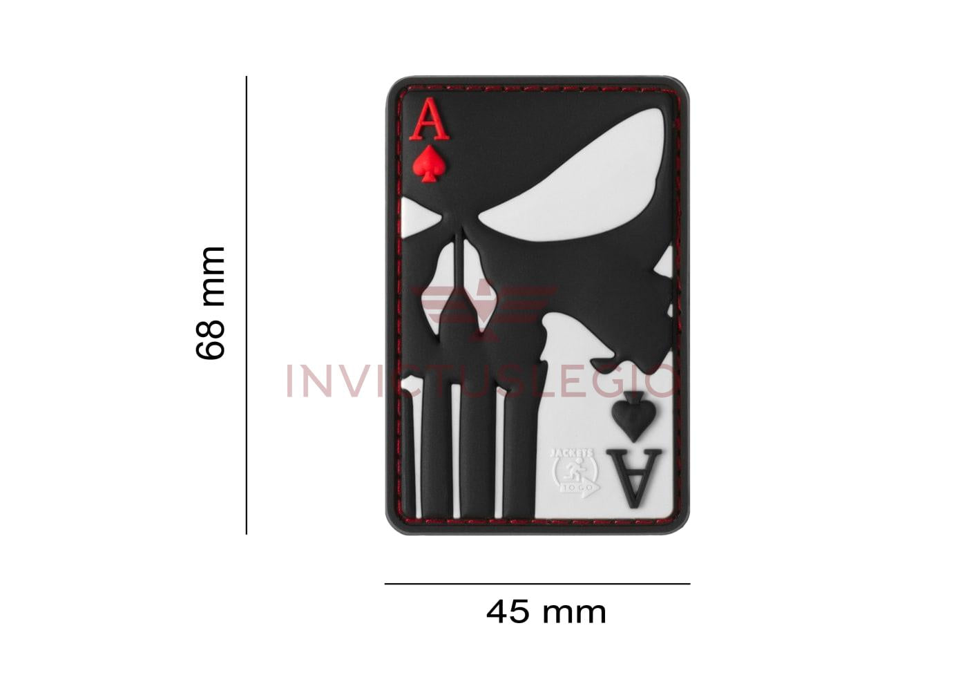 JTG PUNISHER ACE OF SPADES RUBBER PATCH - INVICTUSLEGIO