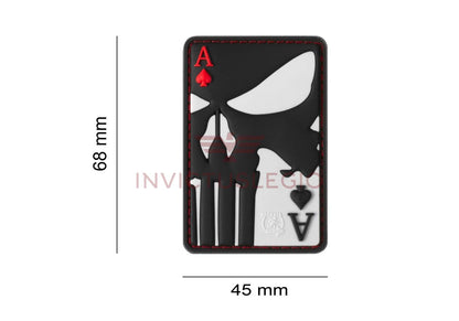 JTG PUNISHER ACE OF SPADES RUBBER PATCH - INVICTUSLEGIO