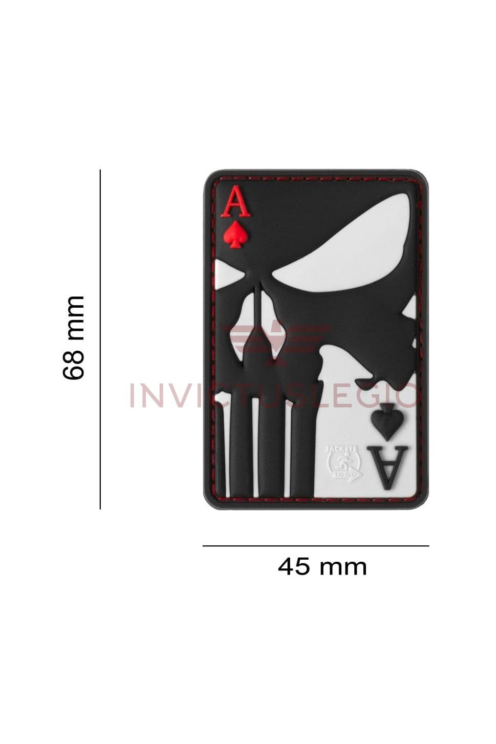 JTG PUNISHER ACE OF SPADES RUBBER PATCH - INVICTUSLEGIO