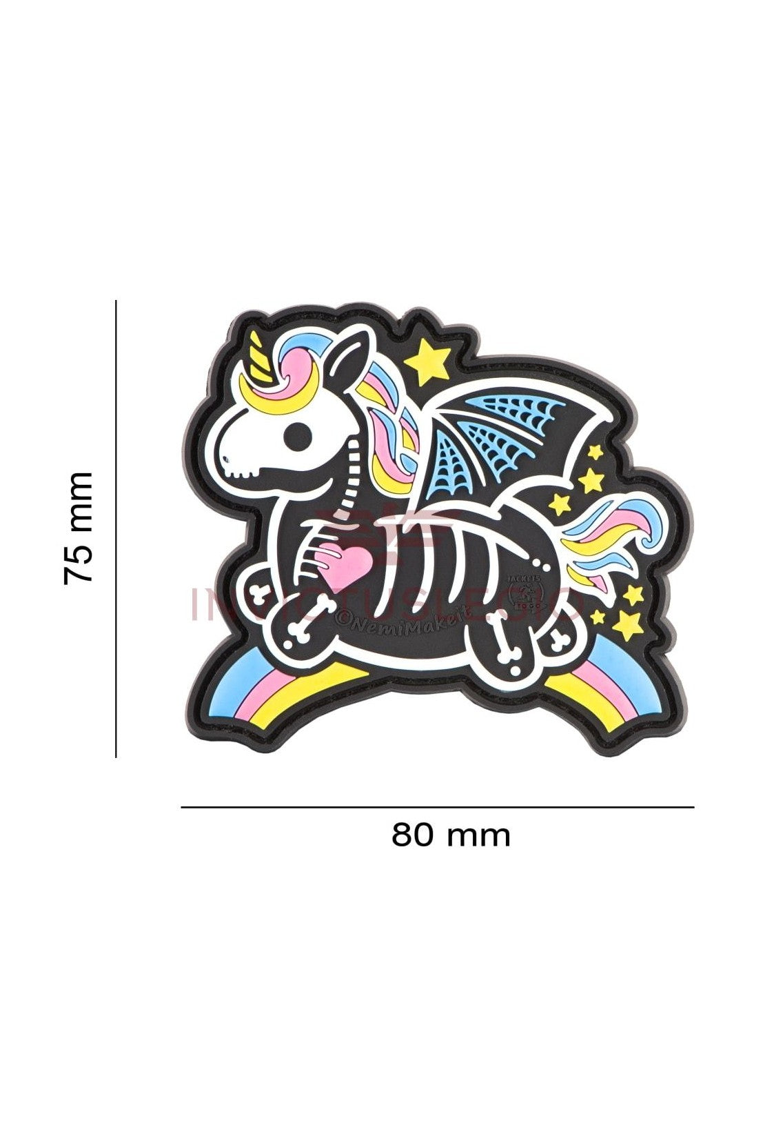 JTG SKELETON UNICORN RUBBER PATCH - INVICTUSLEGIO