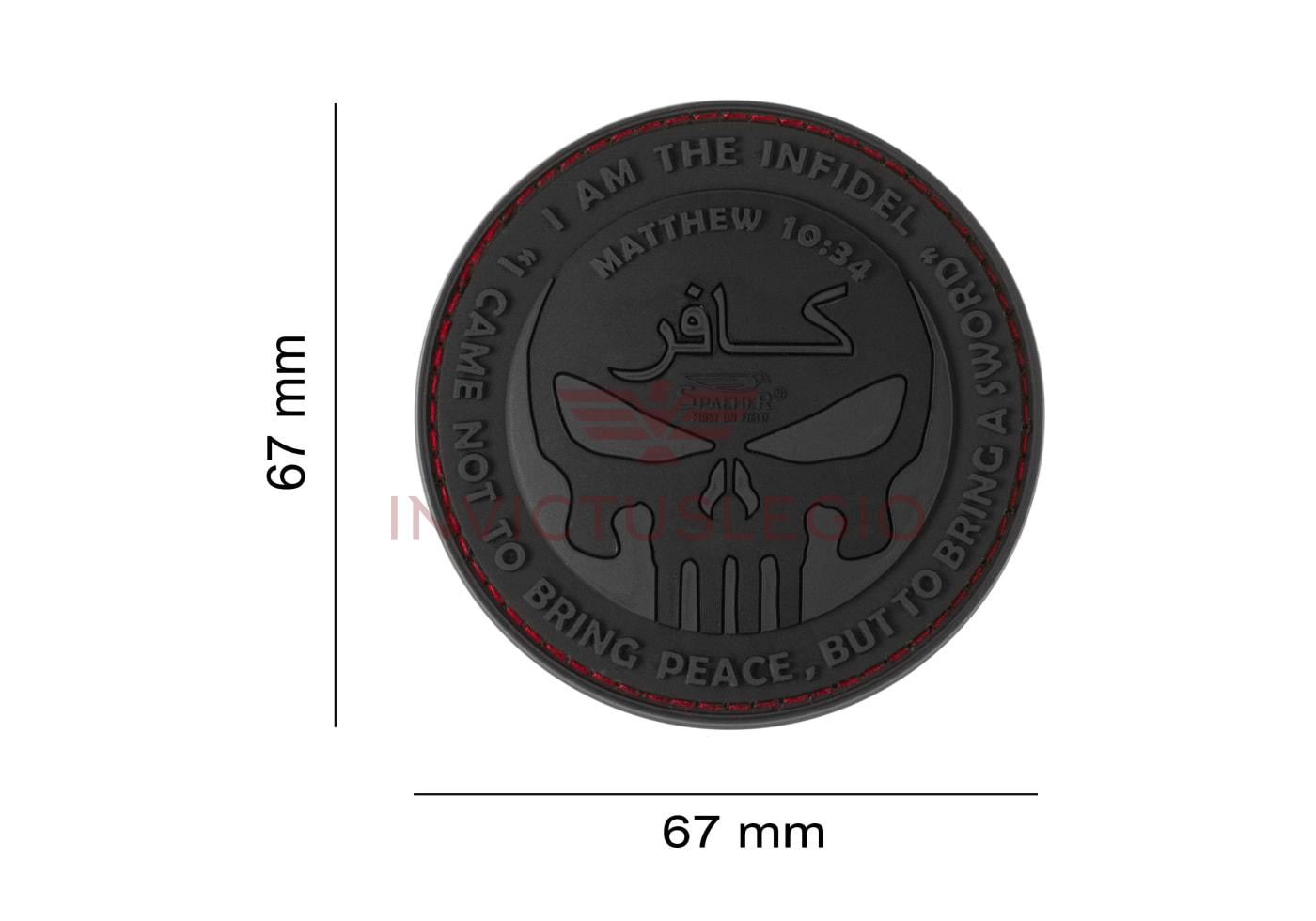 JTG THE INFIDEL PUNISHER RUBBER PATCH - INVICTUSLEGIO