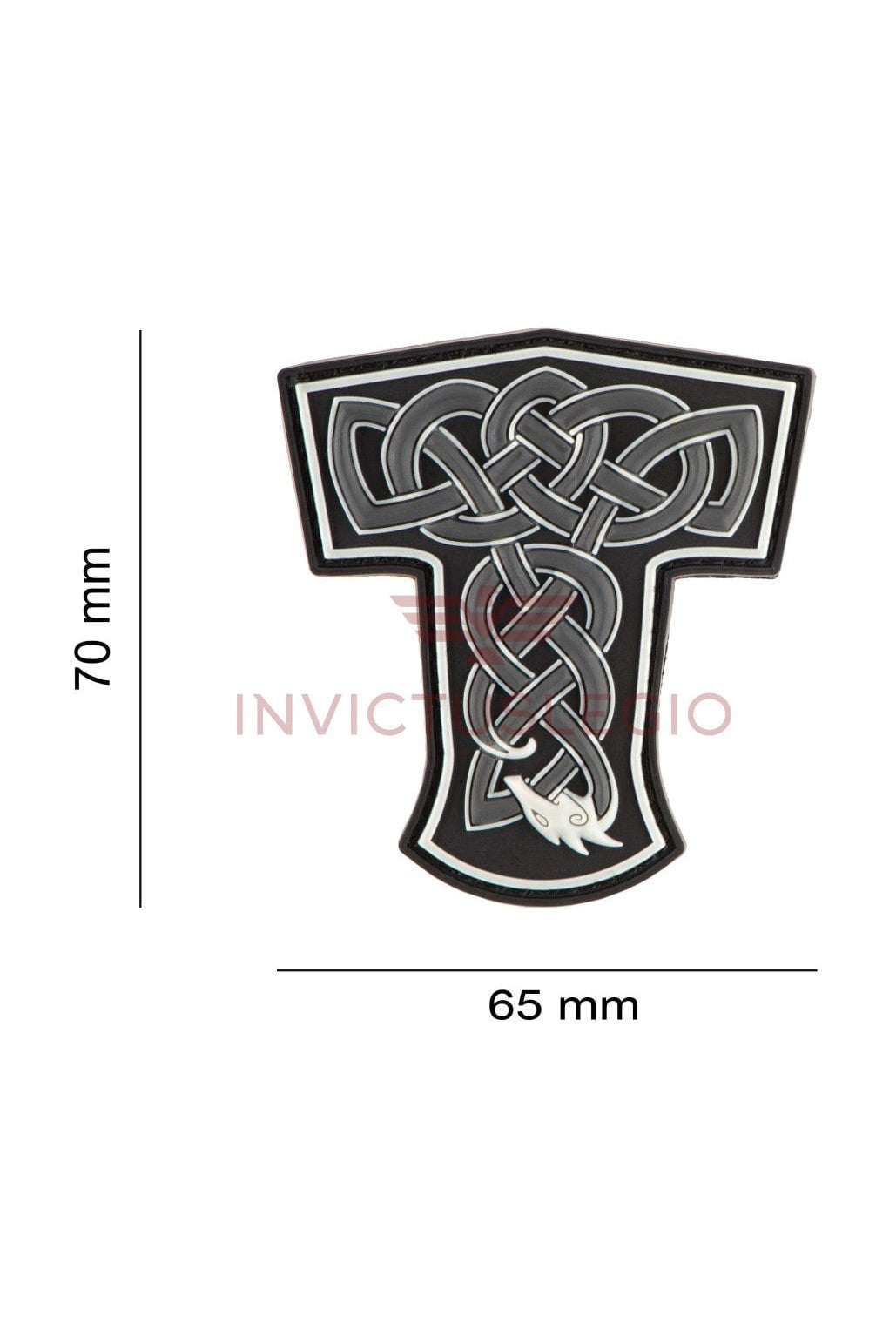 JTG THORS HAMMER DRAGON RUBBER PATCH - INVICTUSLEGIO