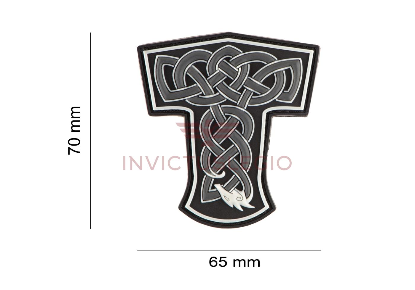 JTG THORS HAMMER DRAGON RUBBER PATCH - INVICTUSLEGIO