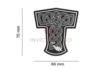 JTG THORS HAMMER DRAGON RUBBER PATCH - INVICTUSLEGIO