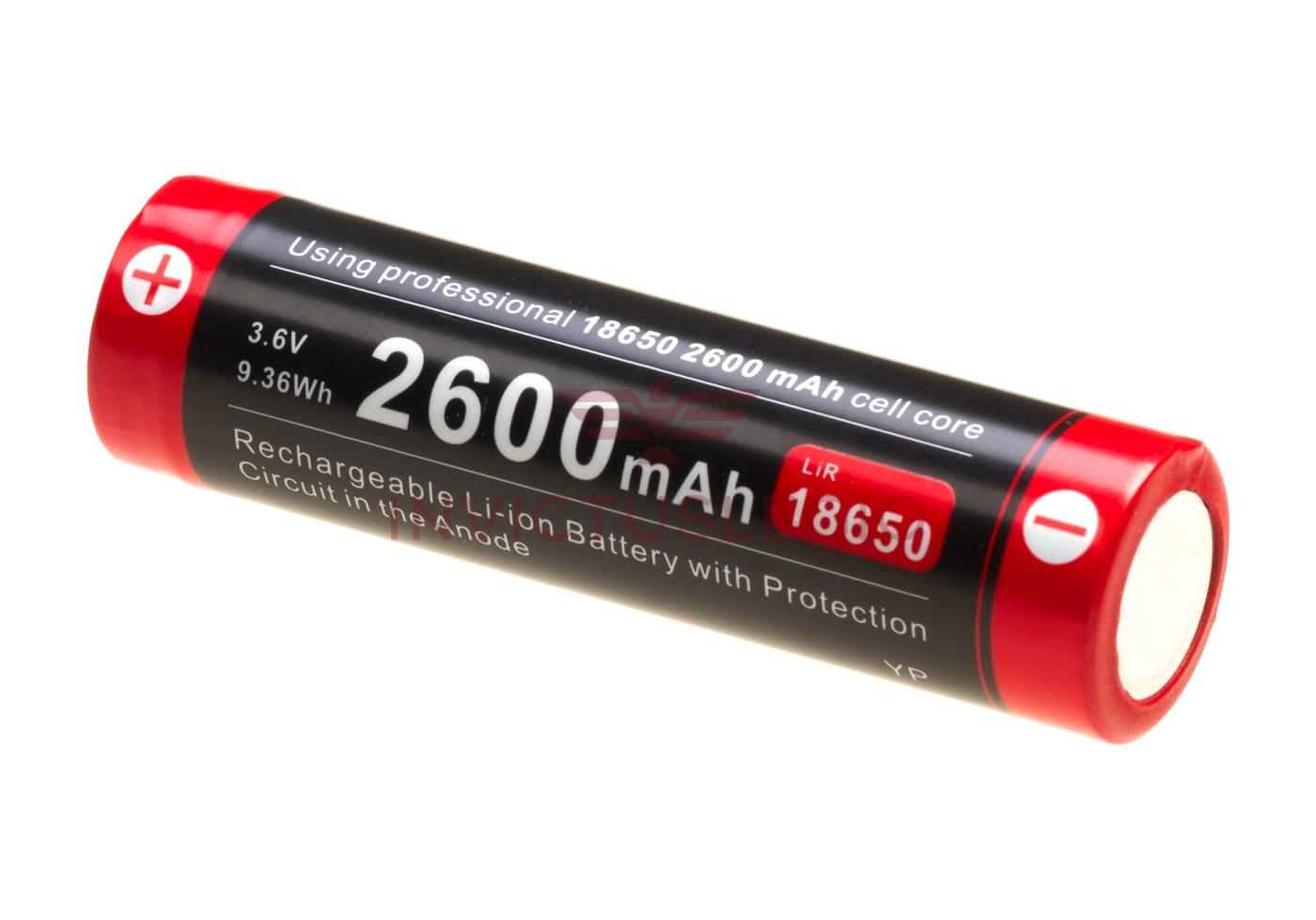 Klarus 18650 BATTERY 3.7V 2600MAH MICRO-USB - INVICTUSLEGIO
