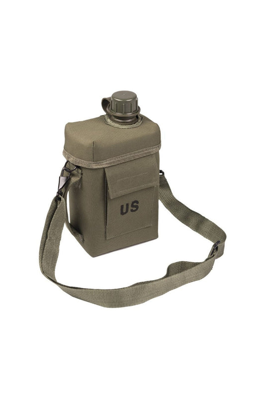 MIL-TEC Feldflasche eckig PATROL 2l mit Hülle und Gurt
