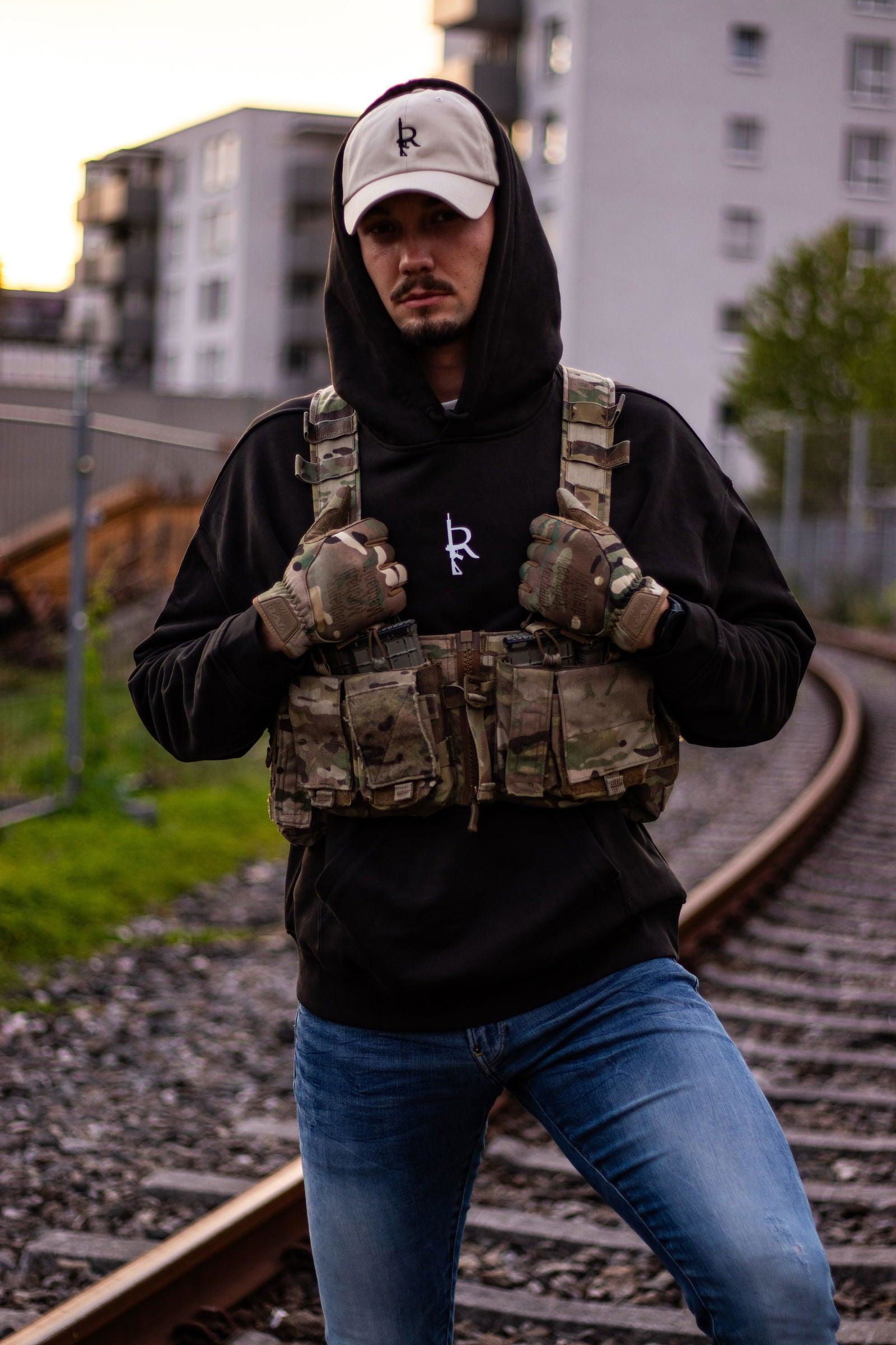 "PSYOPS" Hoodie - Off Black - INVICTUSLEGIO