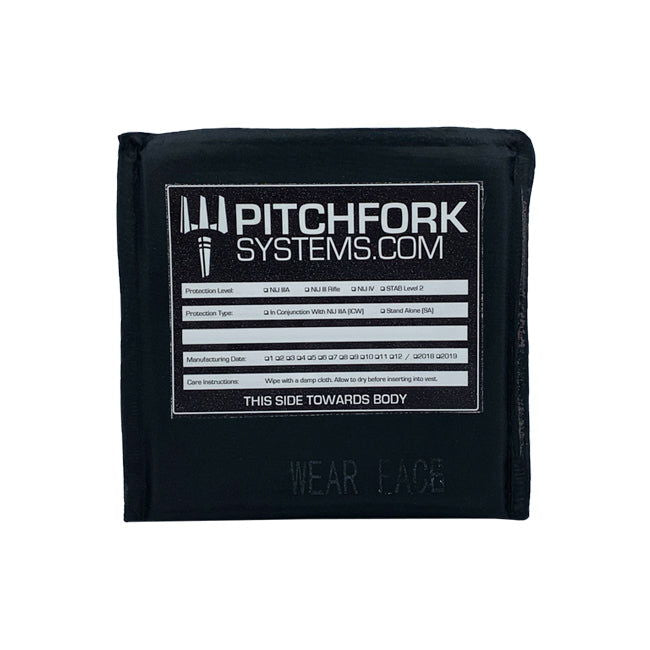 Pitchfork NIJ Level IIIA 6x6 Inch Side Soft Armour Plate - INVICTUSLEGIO