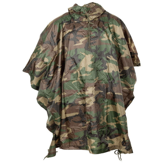 Poncho, Rip Stop, woodland, ca. 144 x 223 cm - INVICTUSLEGIO