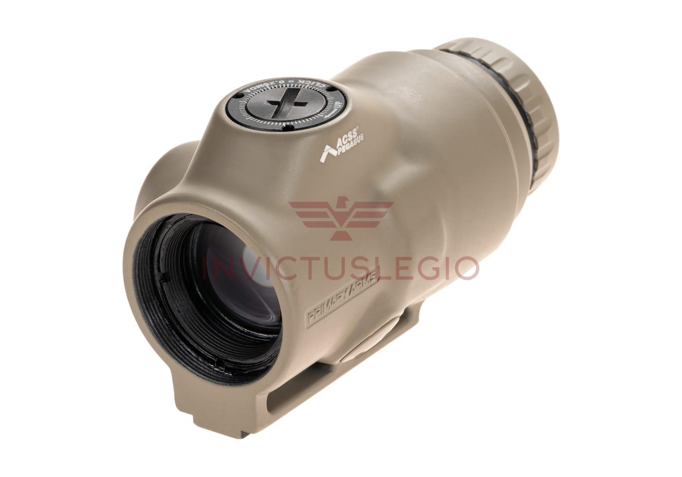 Primary Arms SLX 3X MICRO MAGNIFIER WITH ACEE PEGASUS RANGING RETICLE - INVICTUSLEGIO