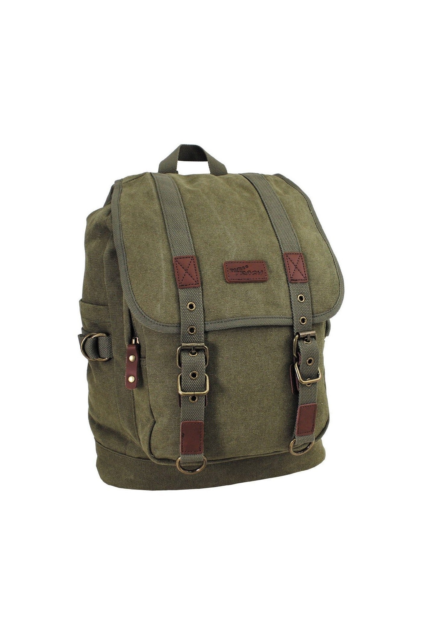 PureTrash Rucksack Canvas "PT"Oliv - INVICTUSLEGIO