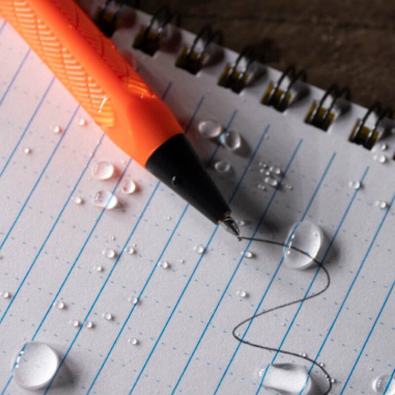 Rite In The Rain - Mini Bolt Action Wasserdichter Stift - Orange - INVICTUSLEGIO