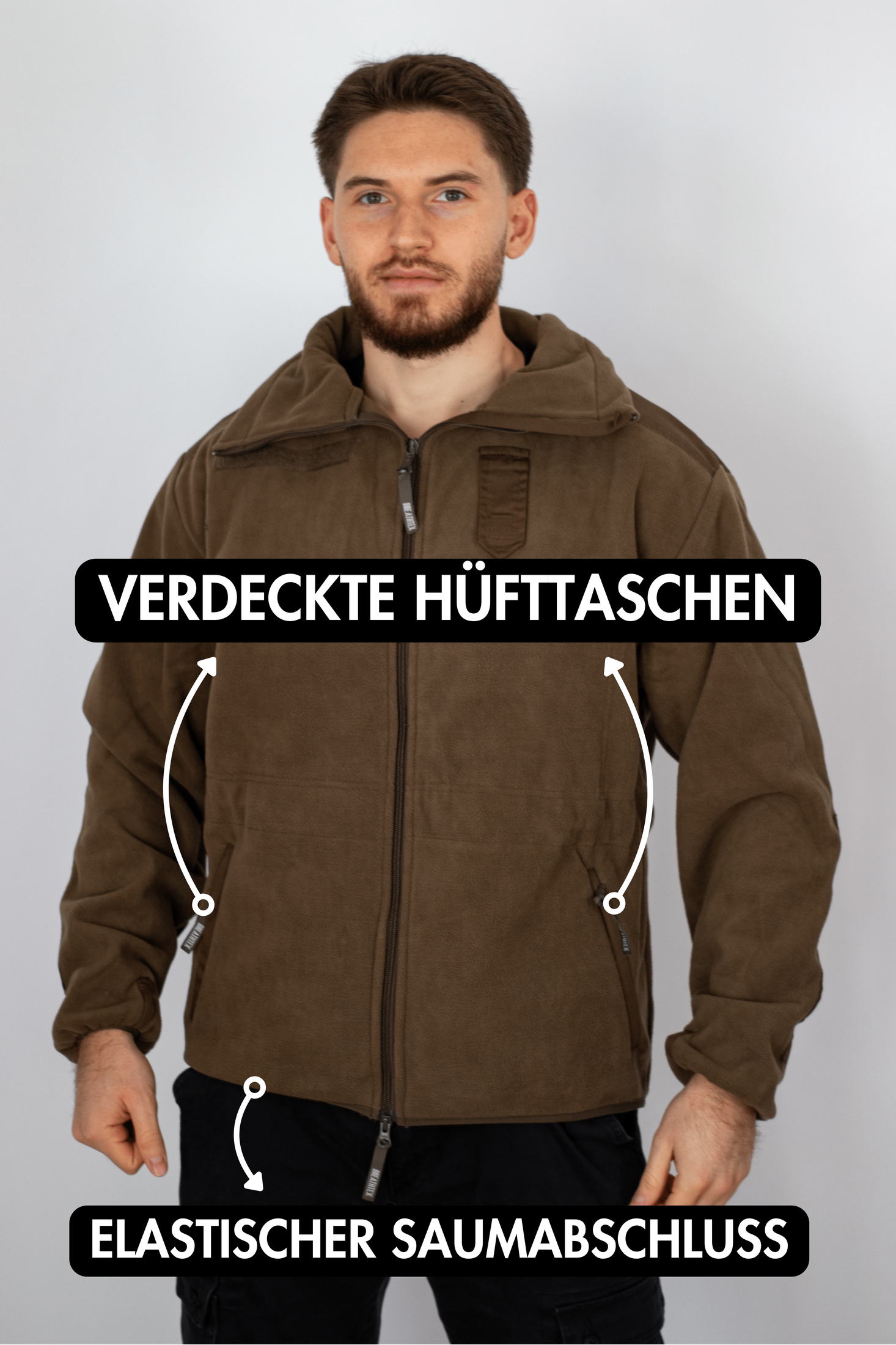 Fleece-Jacke, "Alpin", oliv