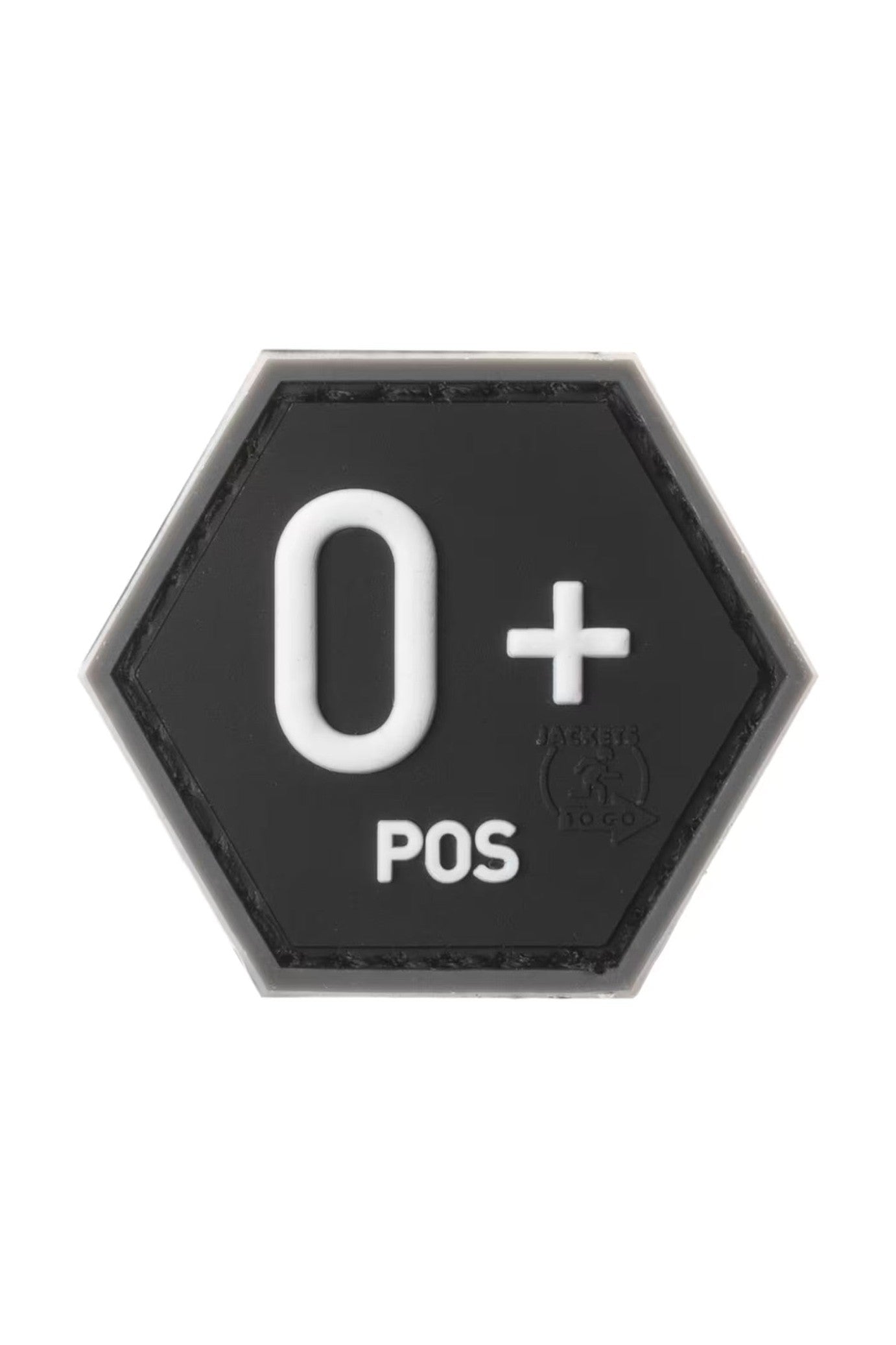 JTG Bloodgroup Hexagon Rubber Patch 0 Pos