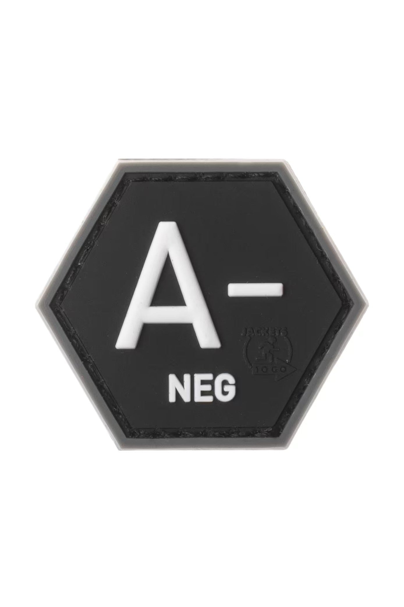 JTG Bloodgroup Hexagon Rubber Patch A Neg