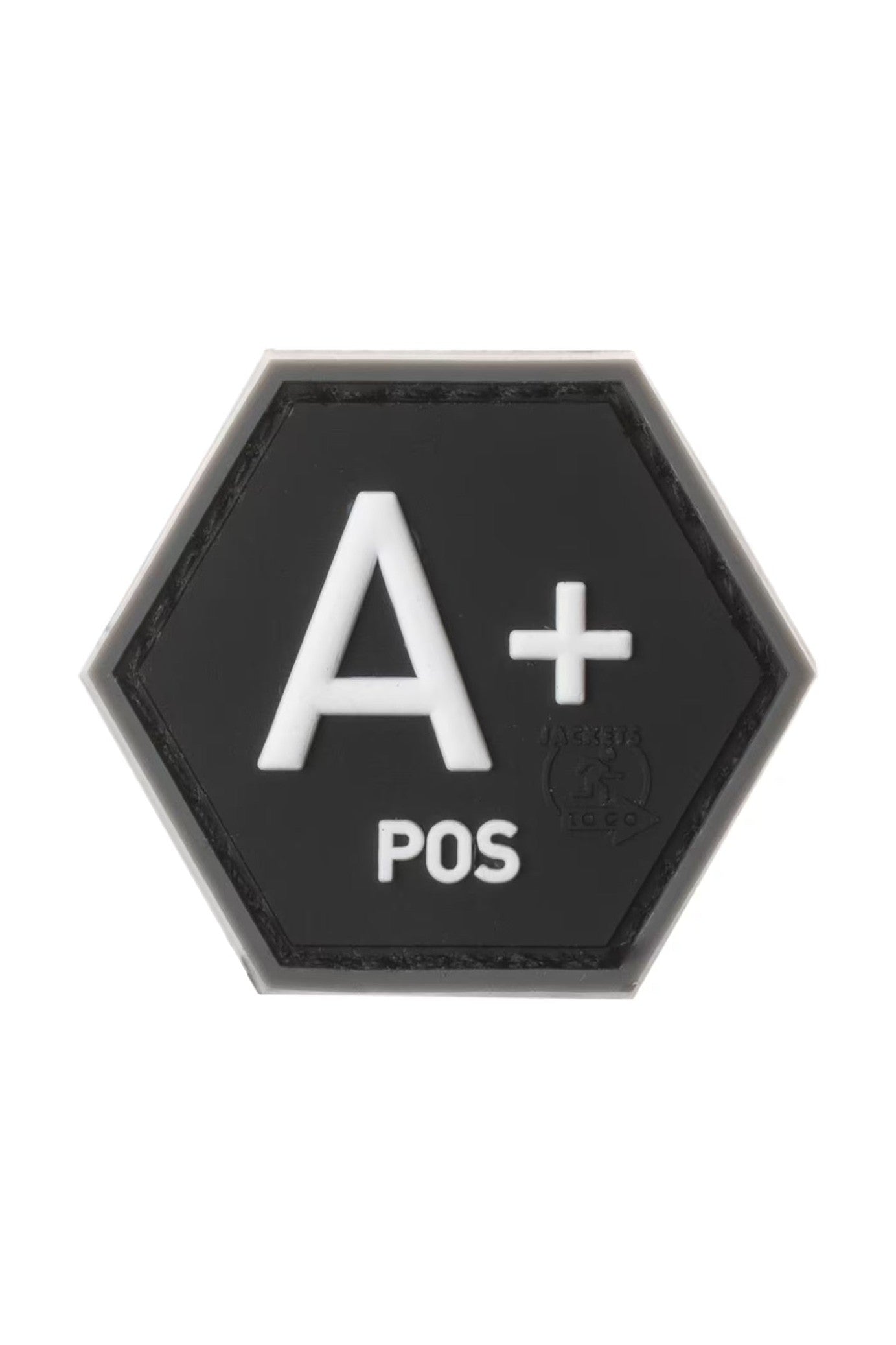 JTG Bloodgroup Hexagon Rubber Patch A Pos