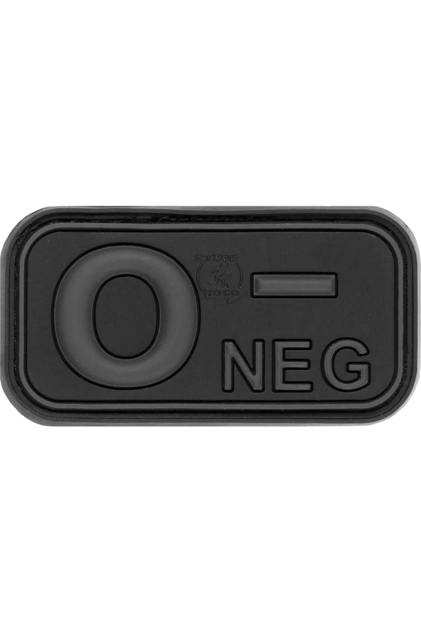 JTG Bloodtype Rubber Patch 0 Neg