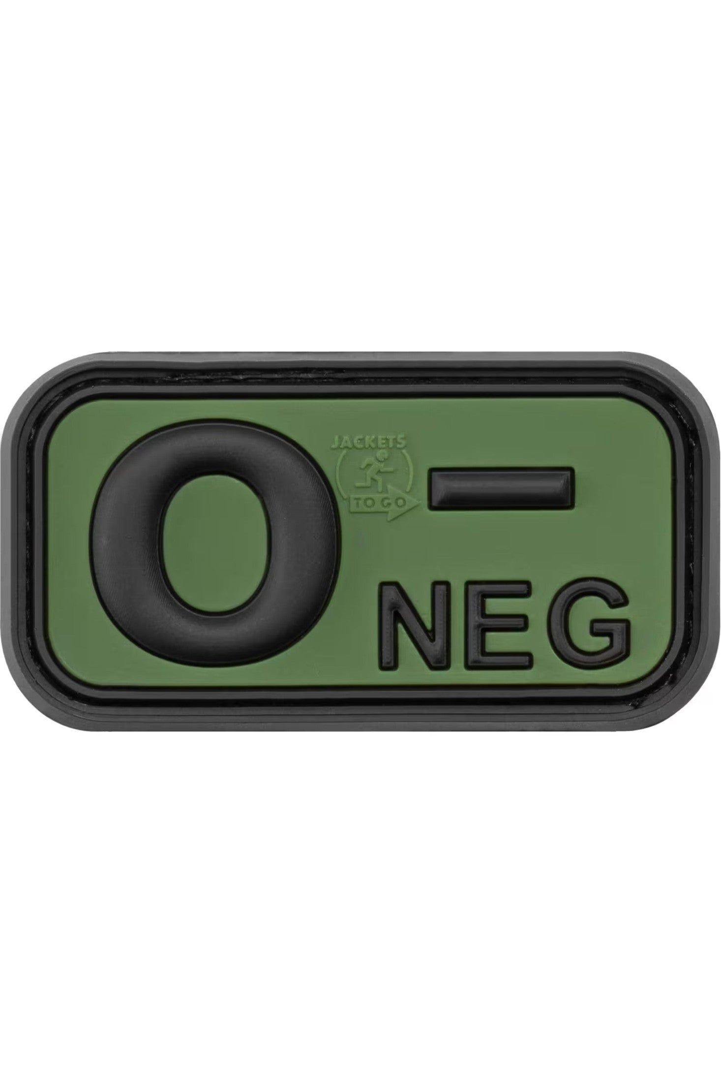 JTG Bloodtype Rubber Patch 0 Neg