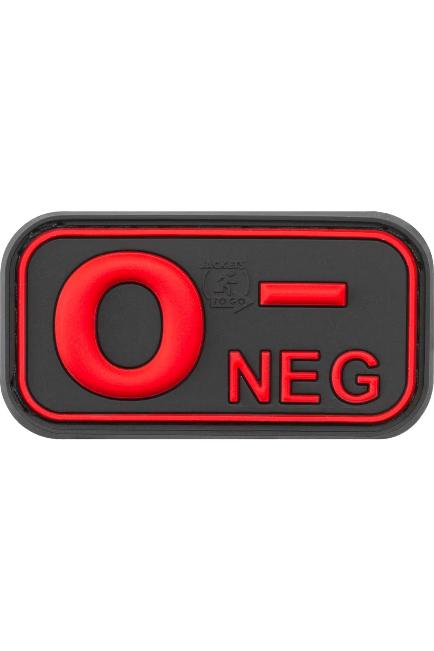 JTG Bloodtype Rubber Patch 0 Neg