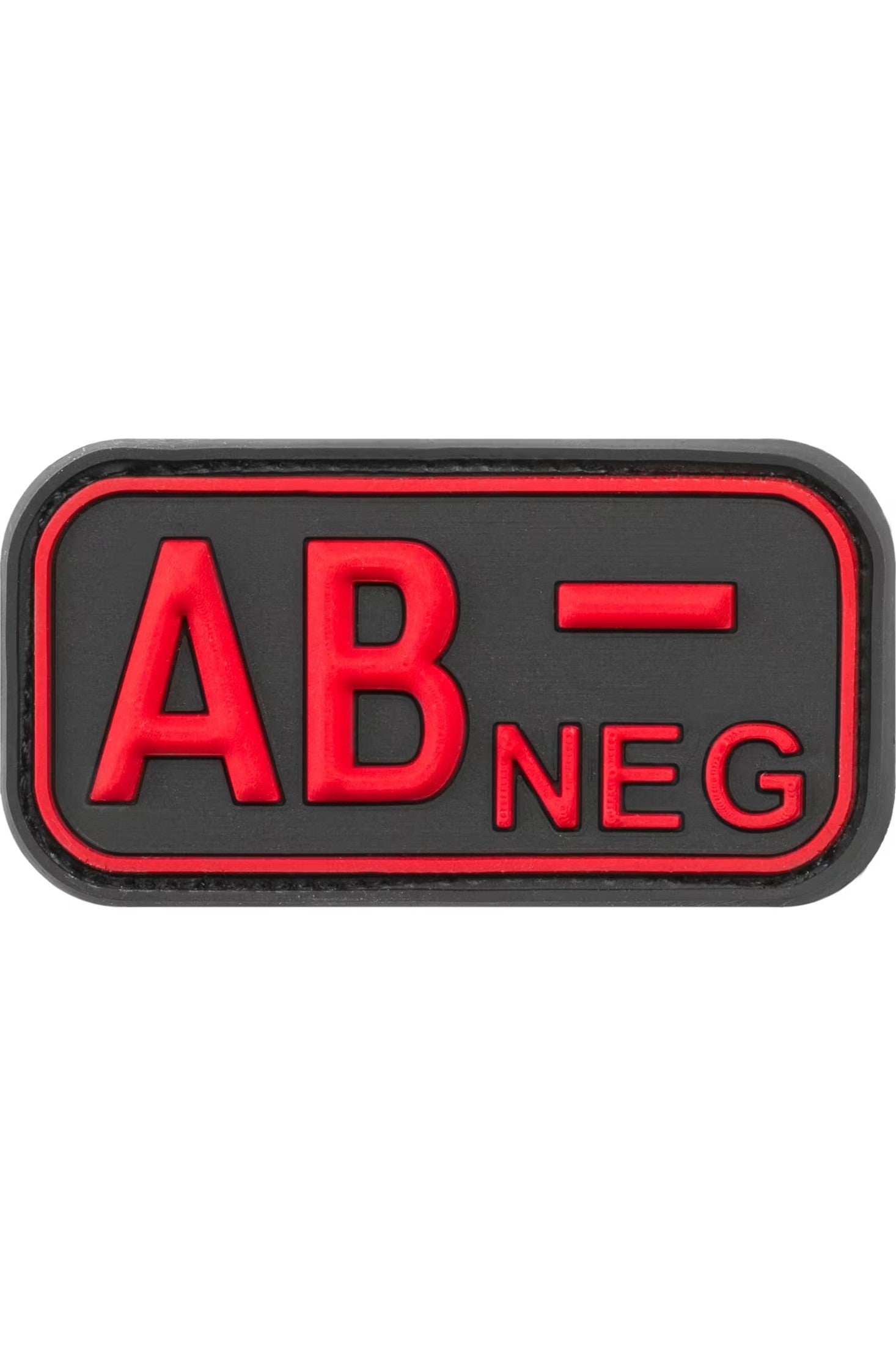 JTG Bloodtype Rubber Patch AB Neg