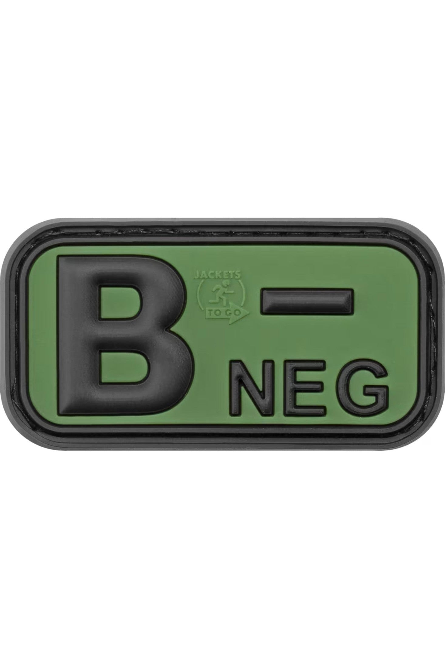 JTG Bloodtype Rubber Patch B Neg