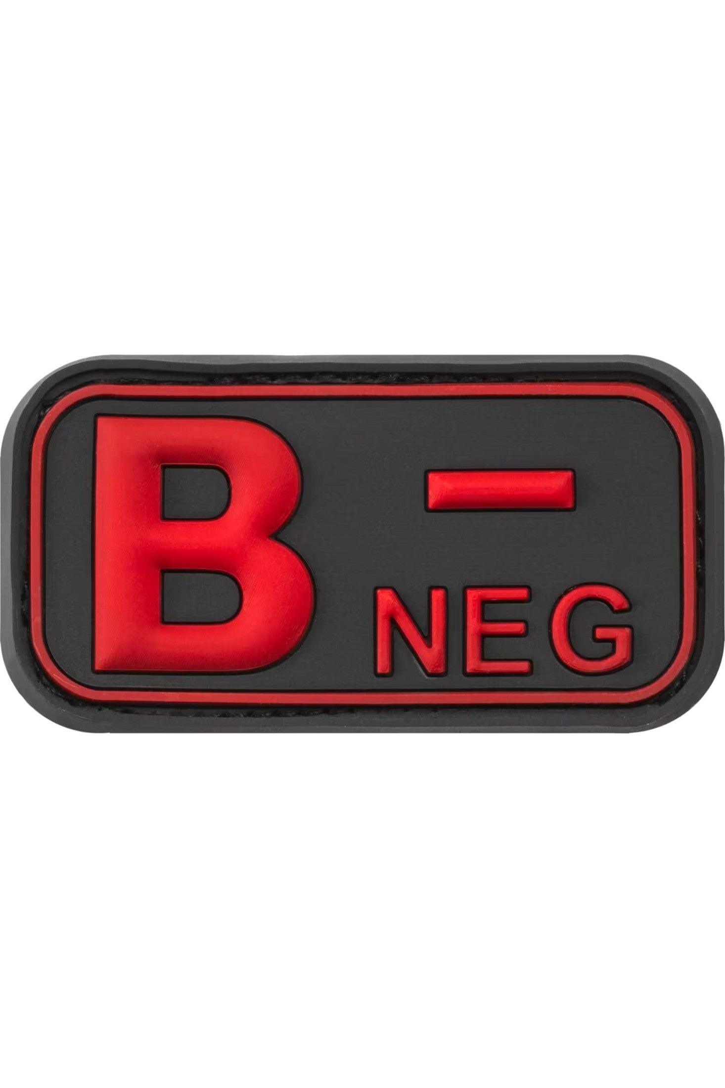 JTG Bloodtype Rubber Patch B Neg