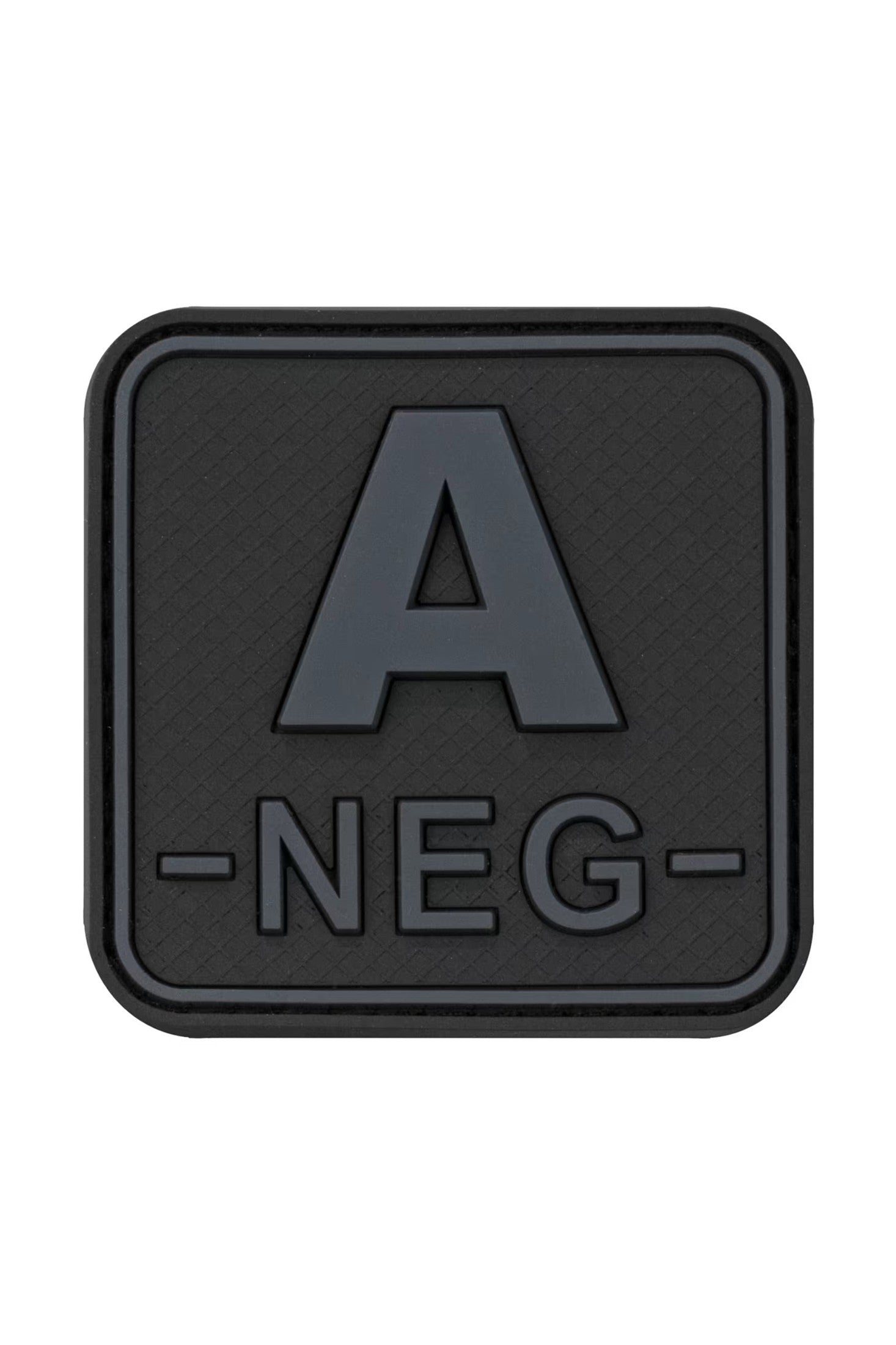 JTG Bloodtype Square Rubber Patch A Neg