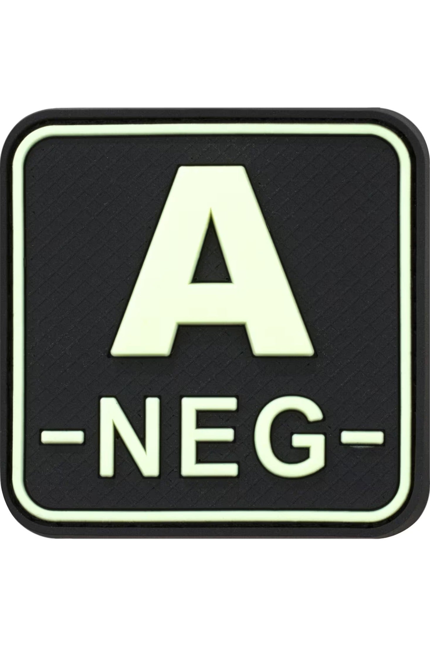 JTG Bloodtype Square Rubber Patch A Neg