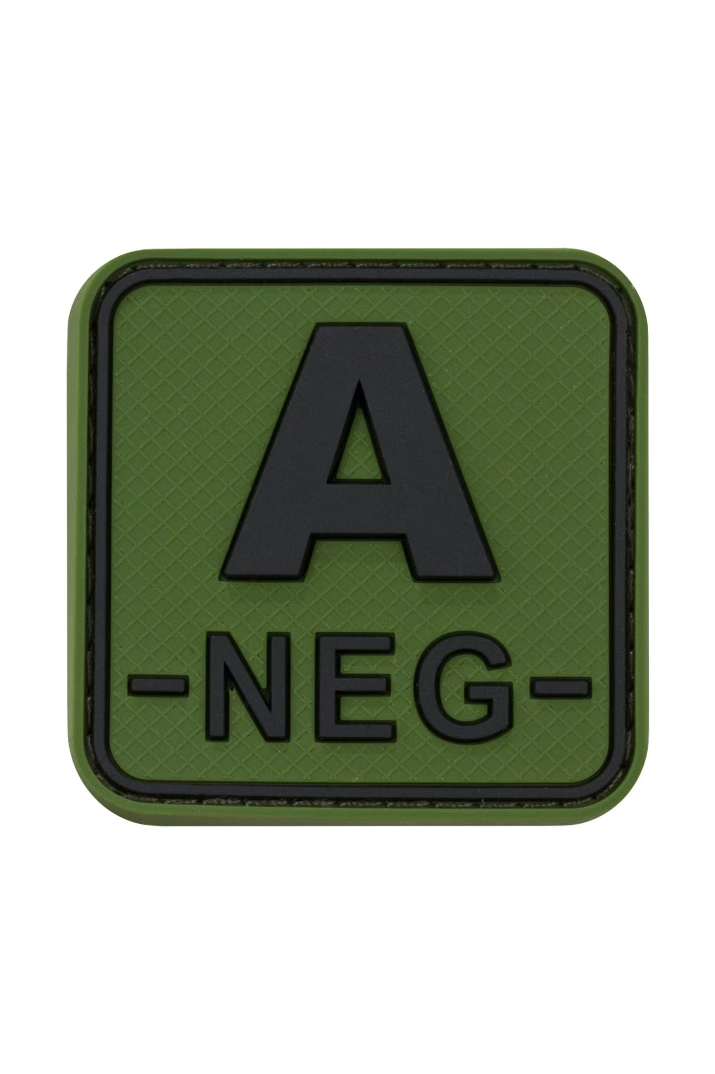 JTG Bloodtype Square Rubber Patch A Neg