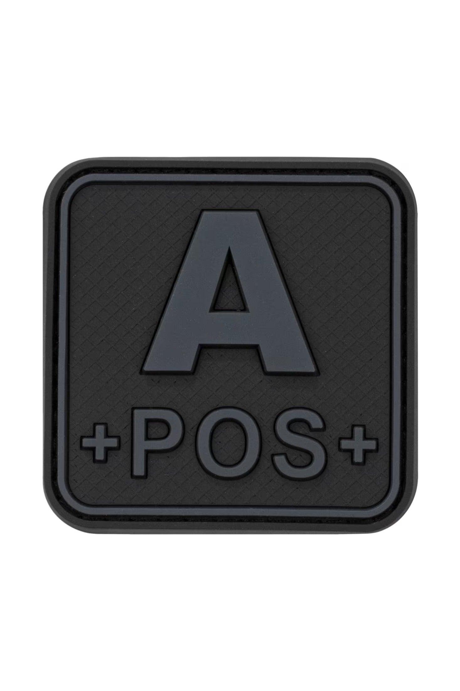 JTG Bloodtype Square Rubber Patch A Pos