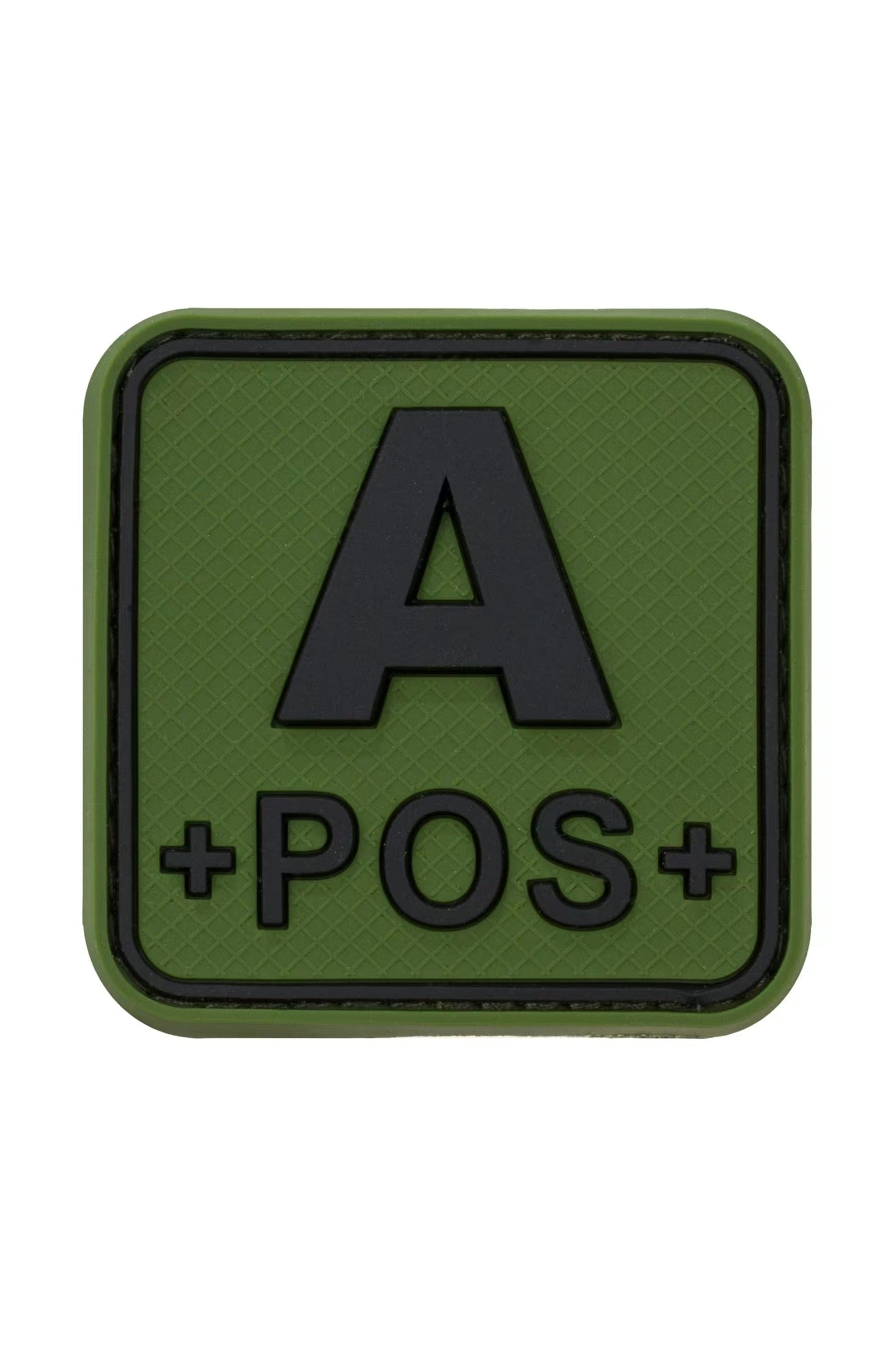 JTG Bloodtype Square Rubber Patch A Pos