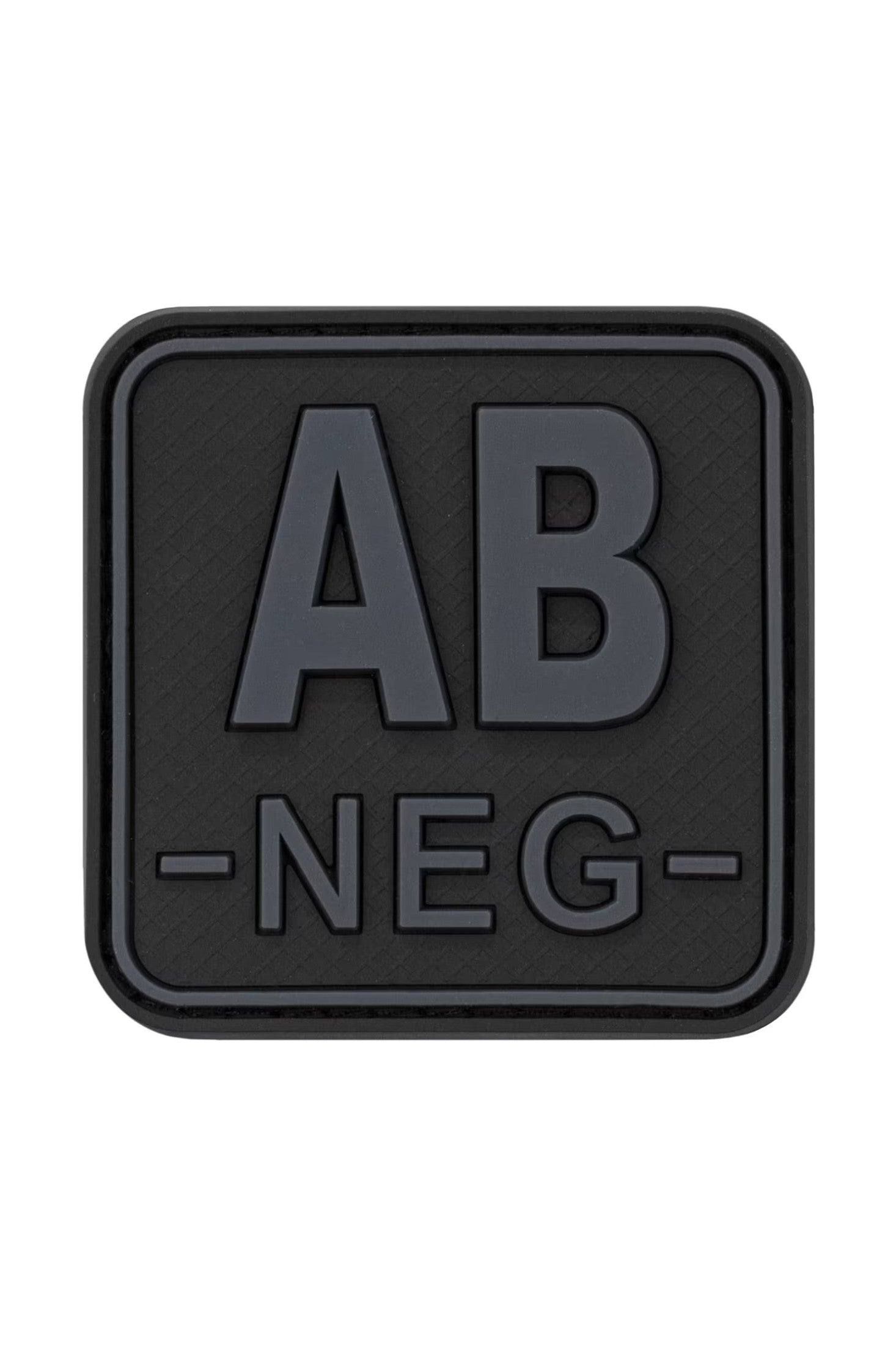 JTG Bloodtype Square Rubber Patch AB Neg