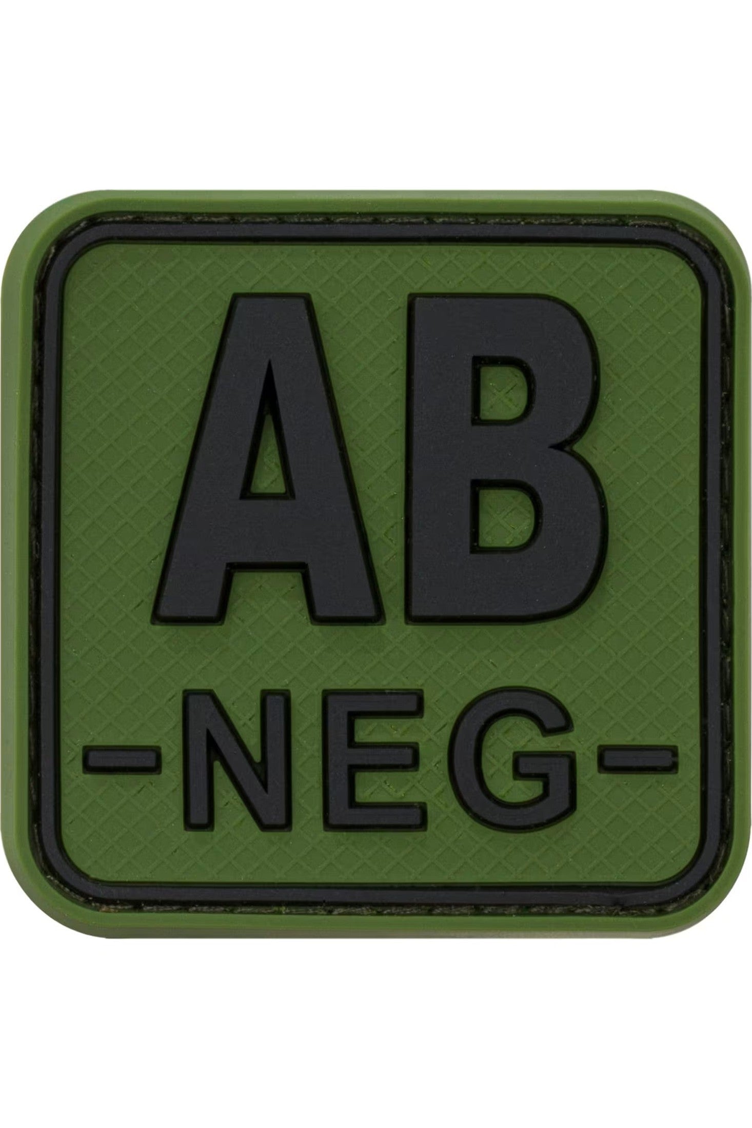 JTG Bloodtype Square Rubber Patch AB Neg