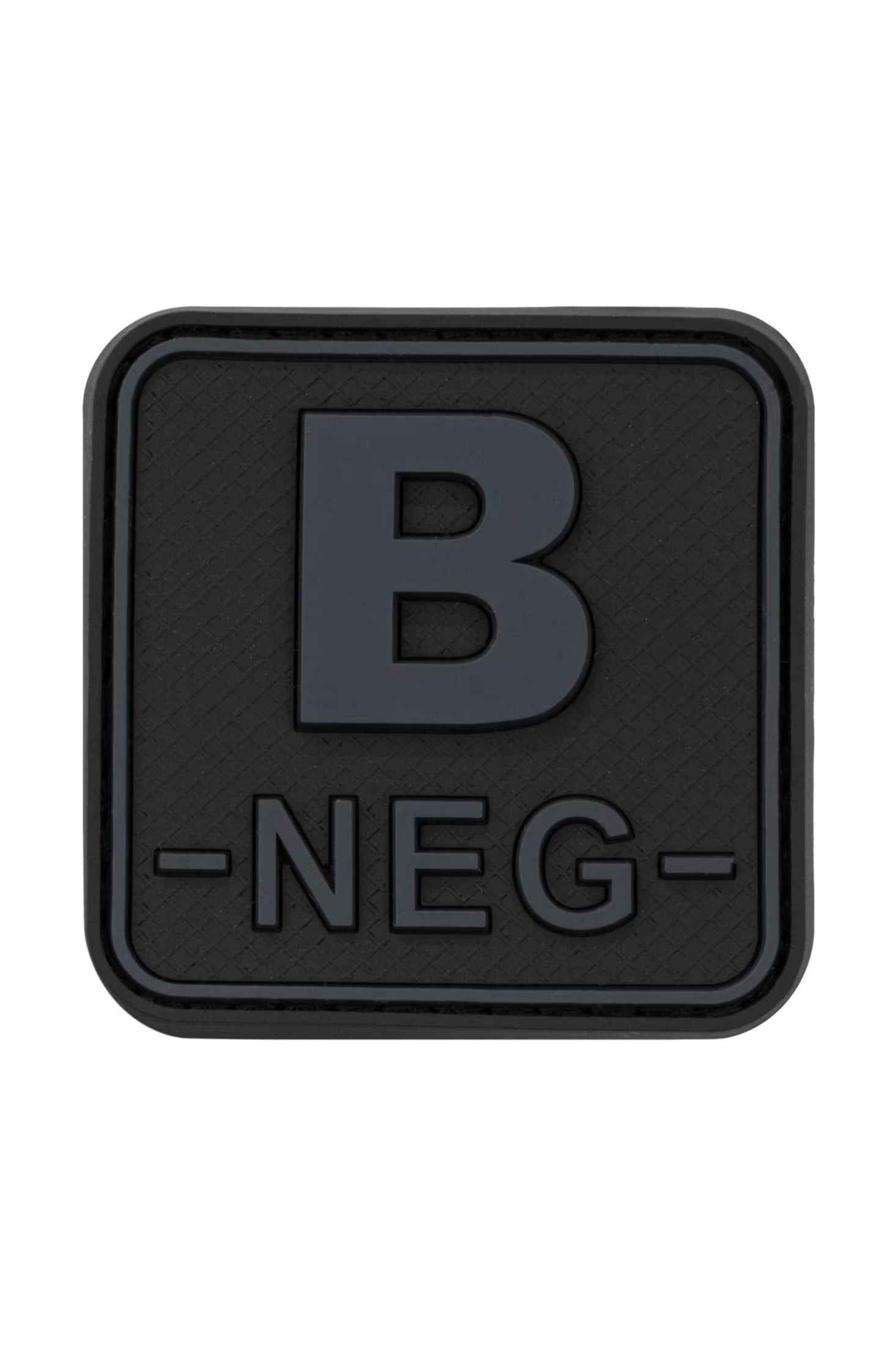 JTG Bloodtype Square Rubber Patch B Neg