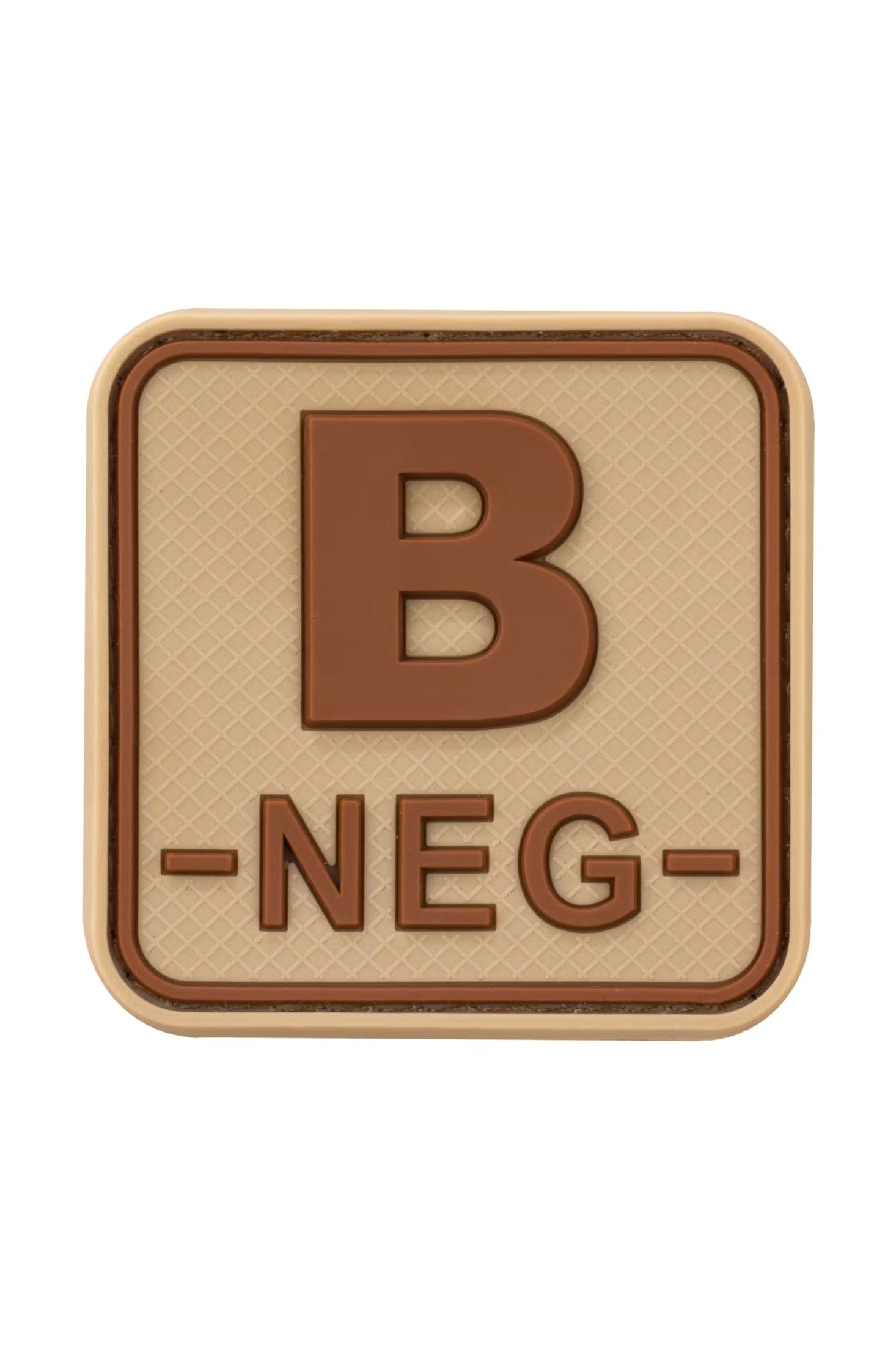 JTG Bloodtype Square Rubber Patch B Neg