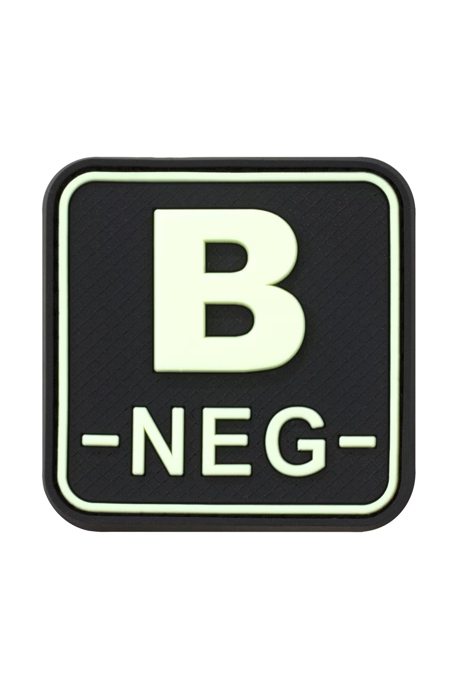 JTG Bloodtype Square Rubber Patch B Neg