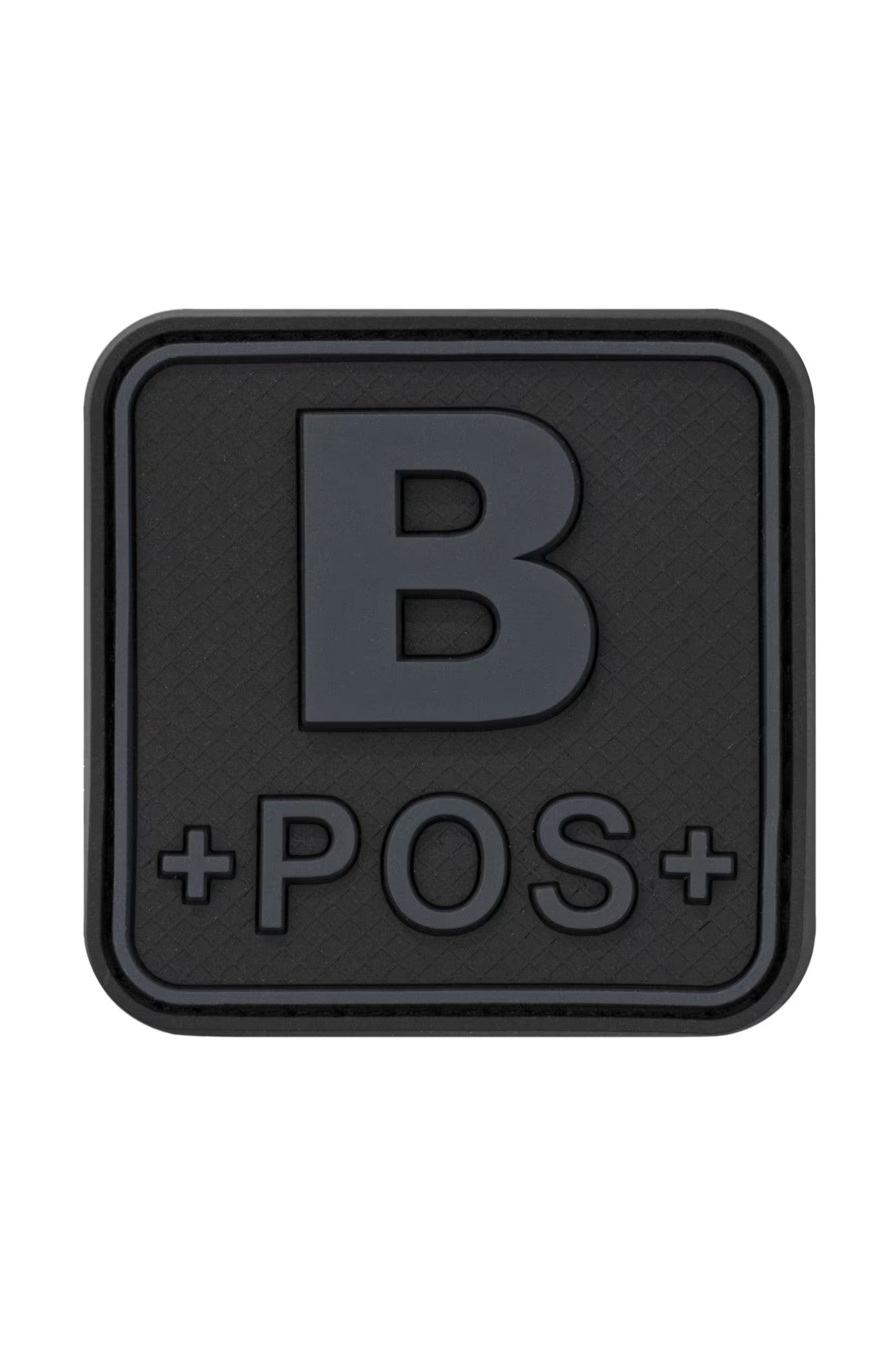 JTG Bloodtype Square Rubber Patch B Pos