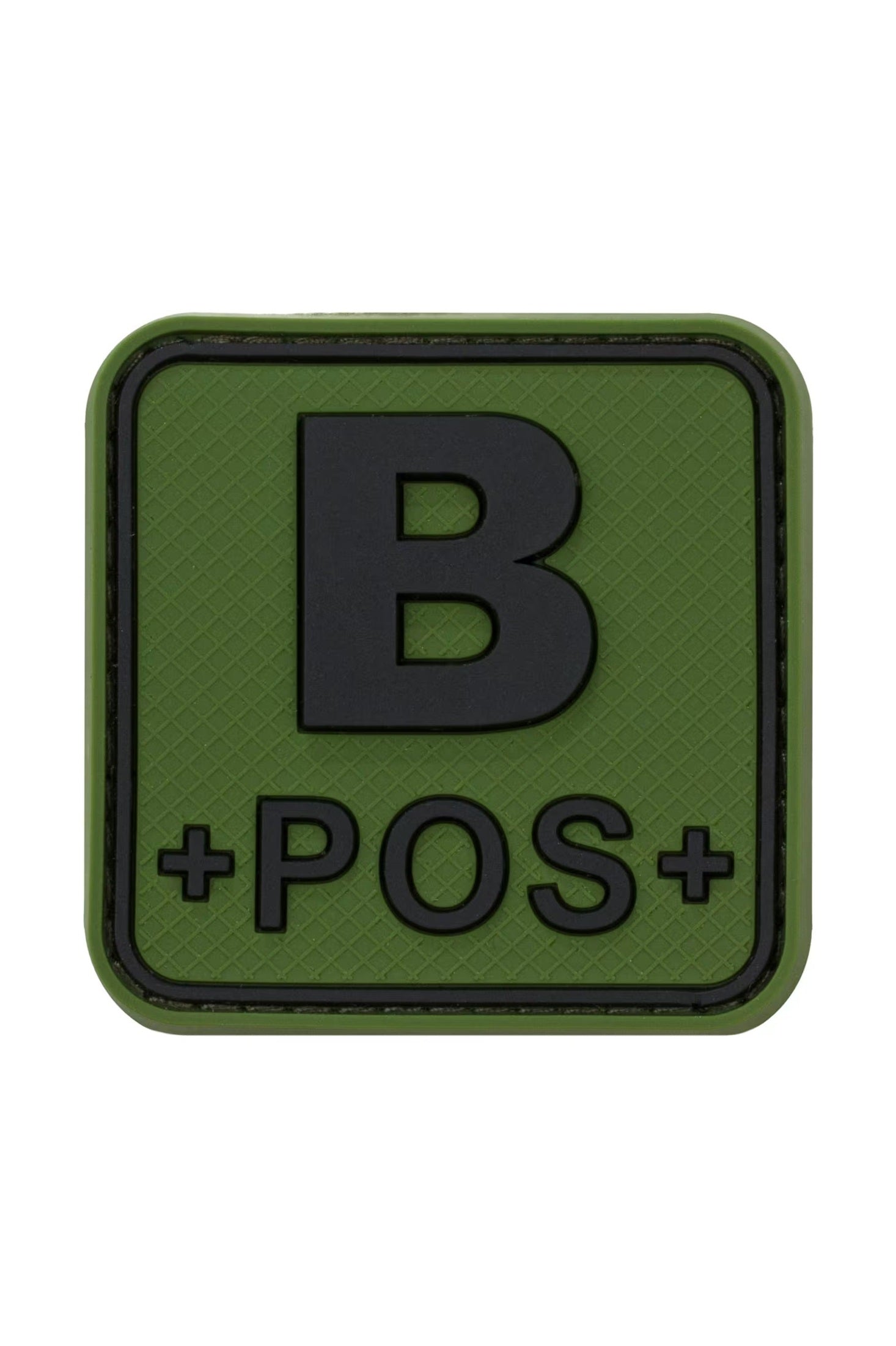 JTG Bloodtype Square Rubber Patch B Pos