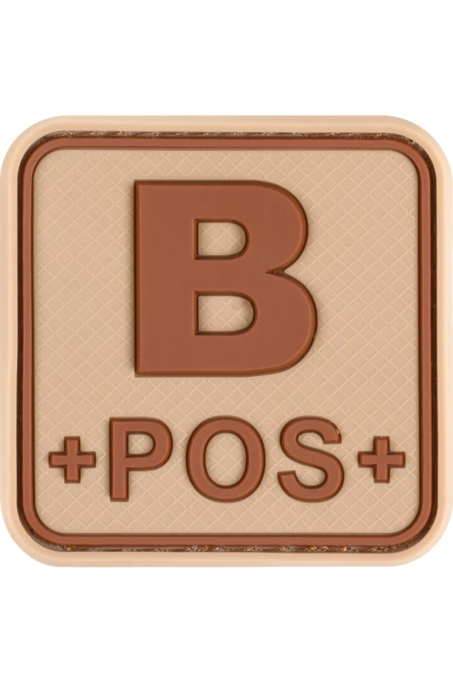 JTG Bloodtype Square Rubber Patch B Pos