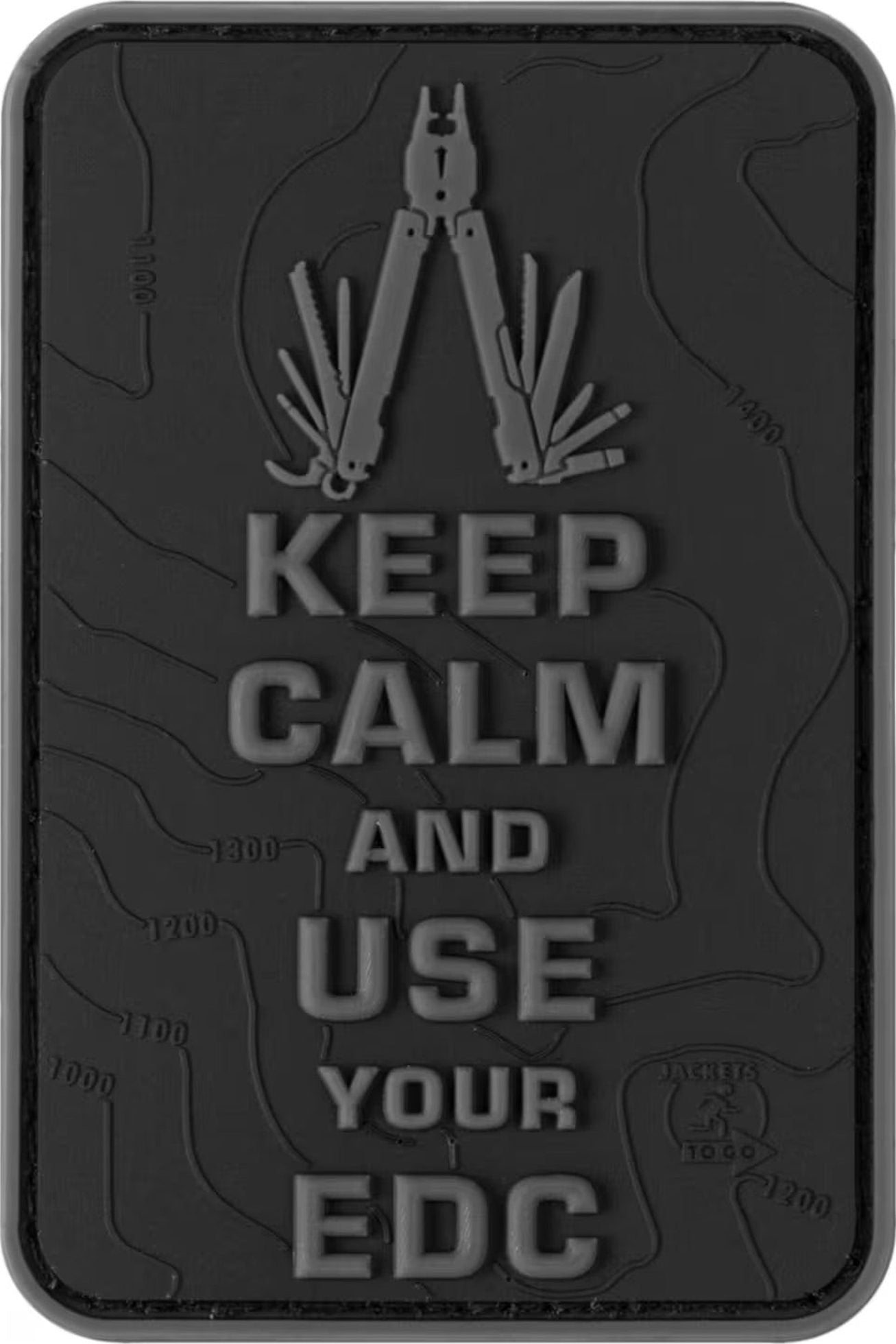 JTG Keep Calm EDC Rubber Patch