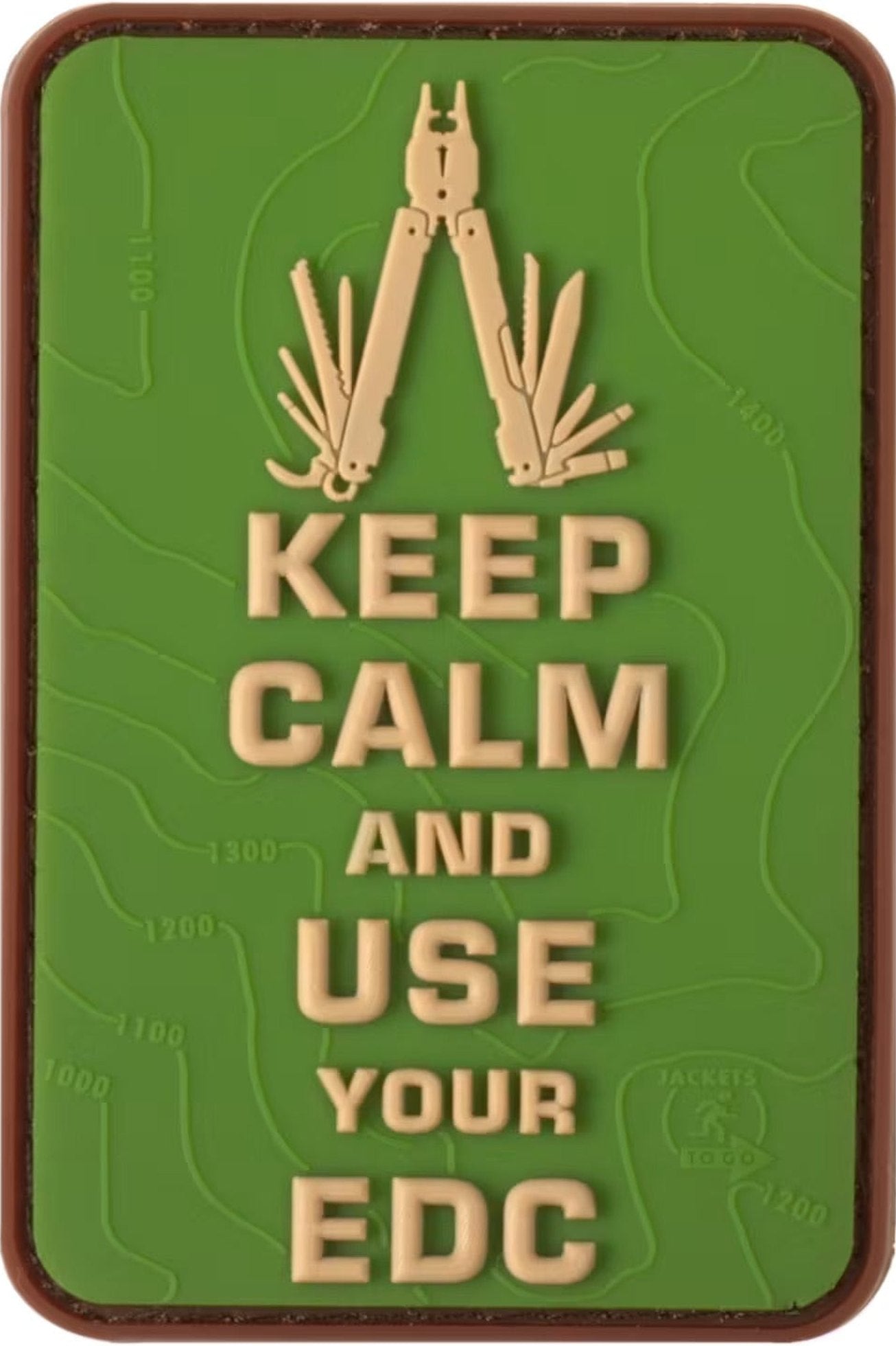 JTG Keep Calm EDC Rubber Patch