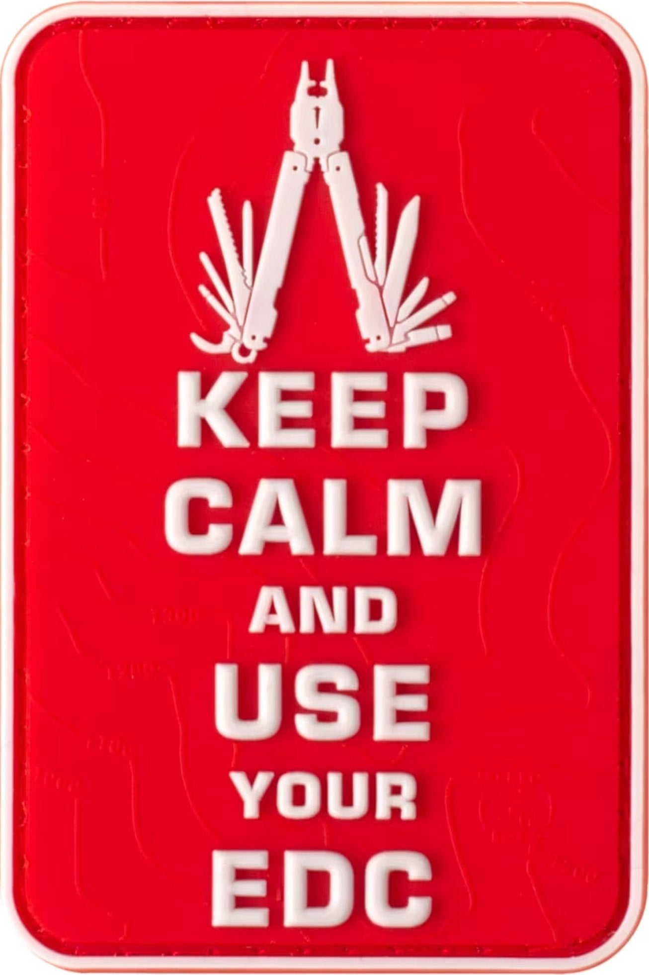 JTG Keep Calm EDC Rubber Patch