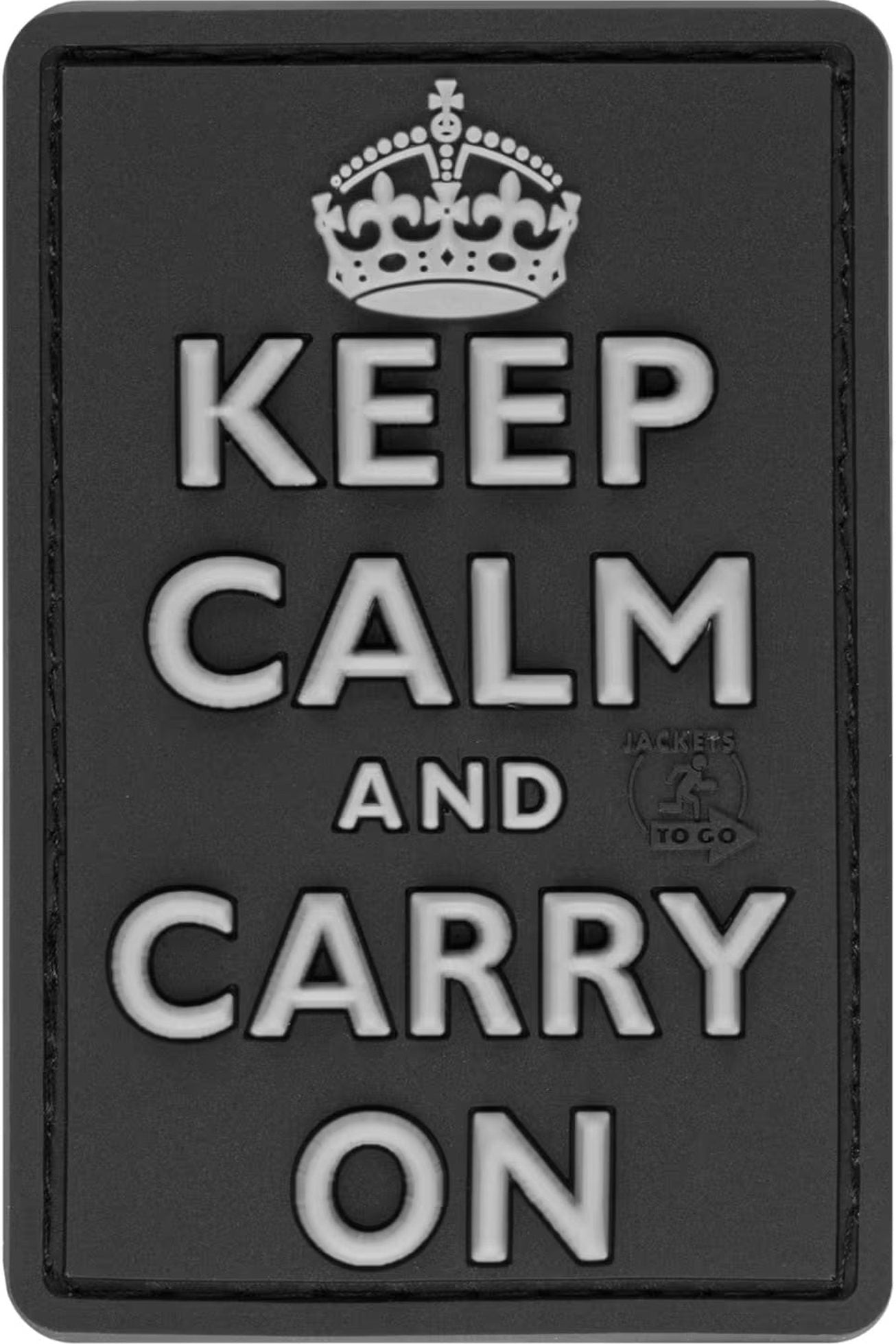 JTG Keep Calm Rubber Patch