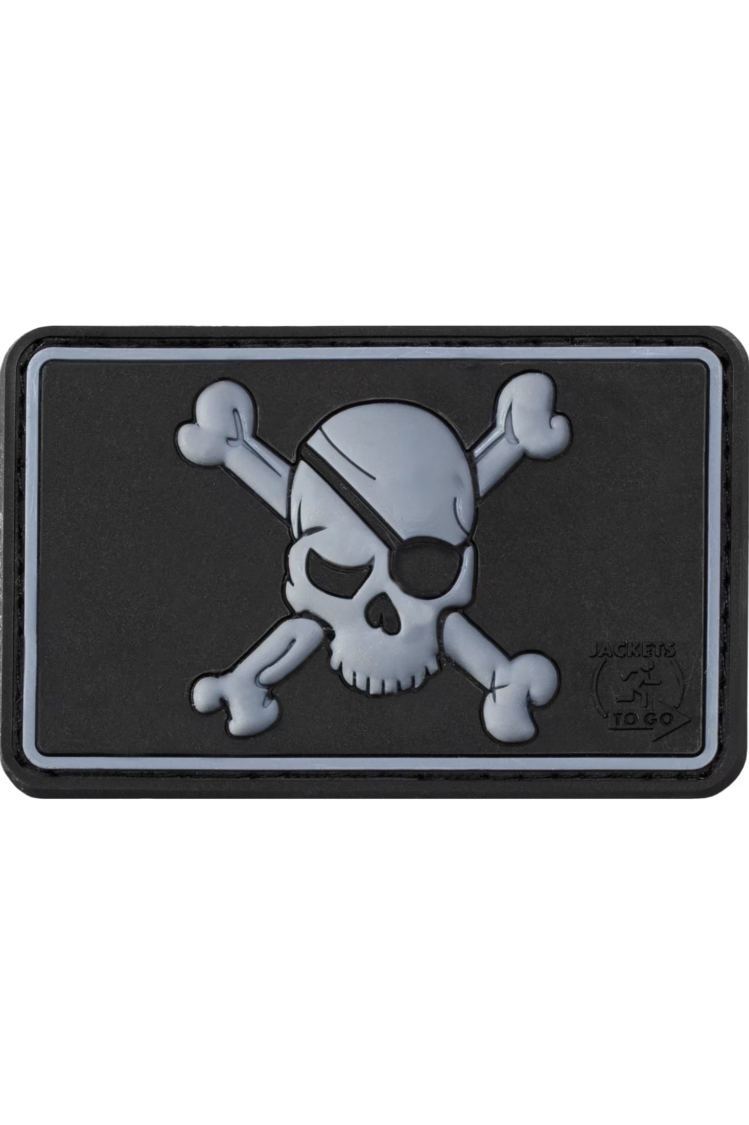 JTG Pirate Skull Rubber Patch