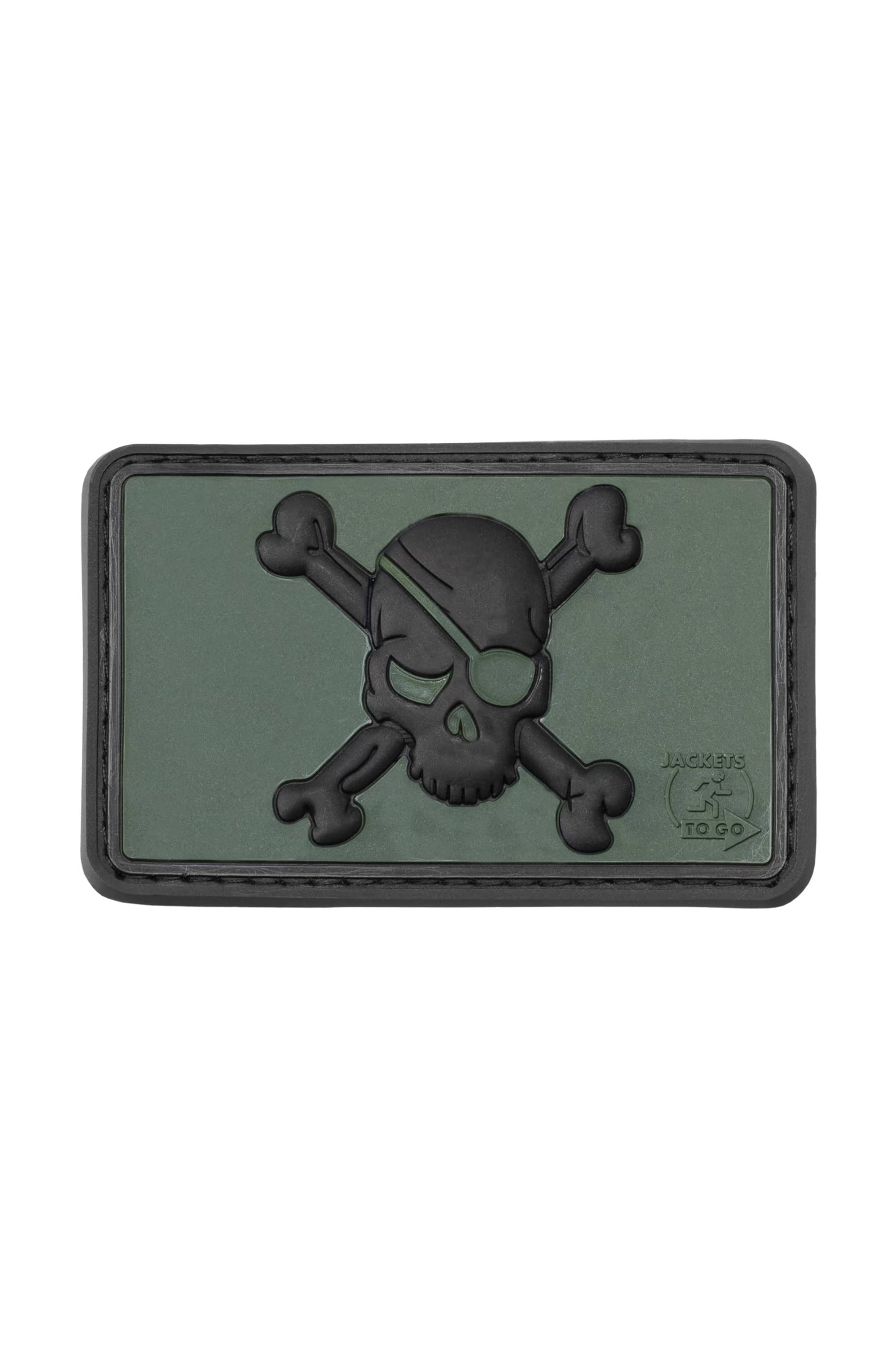 JTG Pirate Skull Rubber Patch