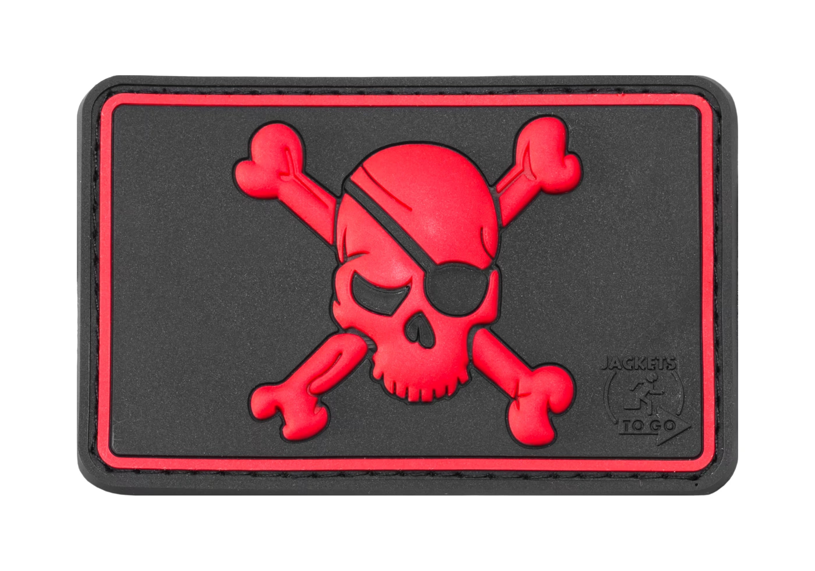 JTG Pirate Skull Rubber Patch